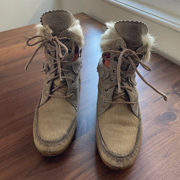 TECNICA Navajo Apres Ski Booties - CAMEL Size 7 - Picture 2 of 9